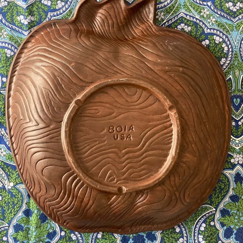 Vintage Mid-Century California Pottery Sequoia Ware Apple Serving Bowl - Picture 2 of 2